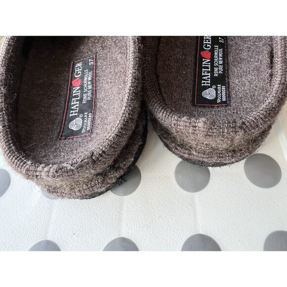Haflinger Wool Classic brown elephant Clogs Sz 6/EU 37 Slip On Slippers Germany - Picture 4 of 7